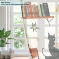 thumbnail image 4 of Yayeee Window Curtains Light Filtering 63"x42" Grommet Panel Pair Home Living Room Decor, Cats Reading Pattern, 4 of 7