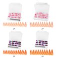 thumbnail image 2 of 240Pcs Colorful Salon Pointed Nail Tips False Nails with Nail File Nail Polish (1#), 2 of 10