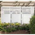 thumbnail image 3 of Suncast Outdoor Steel and Resin 4 Panel Screen Yard Enclosure, Taupe (3 Pack), 3 of 4