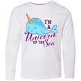 thumbnail image 3 of Inktastic Cute Narwhal I'm a Unicorn of The Sea Long Sleeve Youth T-Shirt, 3 of 5