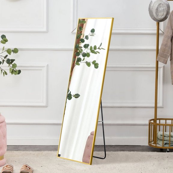 The 4th generation floor standing full-length mirror. wall mirror, bathroom makeup mirror, bedroom foyer, clothing store, wall mounted. 60 "* 16.5"    RR