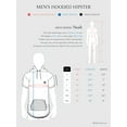 thumbnail image 6 of Ma Croix Mens Casual Hipster Ribbed Front Pouch Hoodie T Shirt, 6 of 6