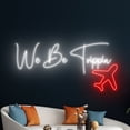 thumbnail image 5 of Handmadetneonsign We Be Trippin Neon Sign, Airplane Neon Led Wall Art Decor, Travel Wall Decor, 5 of 5