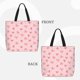 thumbnail image 2 of Fotbe Pink Bows1 Bolsa Tote con Estampado para Mujer, Bolsos con Cremallera, Bolsa de Hombro Casual de Gran Capacidad con Bolsillos Internos, 2 of 7