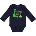 thumbnail image 3 of Inktastic My Gammy Loves Me Grandson Dinosaur Boys Long Sleeve Baby Bodysuit, 3 of 5