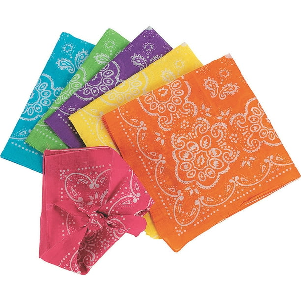 Neon Bandanas - Party Wear - 12 Pieces