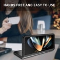 thumbnail image 3 of For Samsung Galaxy Z Fold 7 Case,Slim & Military-Grade Protection Liquid Silicone Phone Case,Anti-Scratch Solid Color Matte Hard PC Shockproof Cover For Samsung Galaxy Z Fold 7,Black, 3 of 6