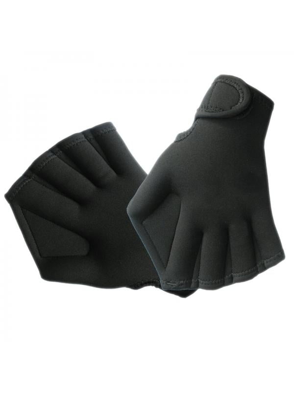 Adjustable Hand Webbed Gloves Swimming Paddles Silicone  Swim Stroke US SELLER 