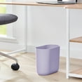thumbnail image 4 of iDesign Small Slim Plastic Bathroom Trash Can, Garbage Can for Bedroom, Office, Desk, Dorm, Purple, 4 of 6
