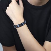harmtty Therapy Bracelet Magnetic Adjustable Jewelry Anti-fatigue Electroplating Bracelet