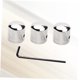 thumbnail image 5 of KAKOWELY 3Ud Perillas De Control Para Guitarra En Cromo Plata Volumen Tono Y Bajo Duraderas, 5 of 8