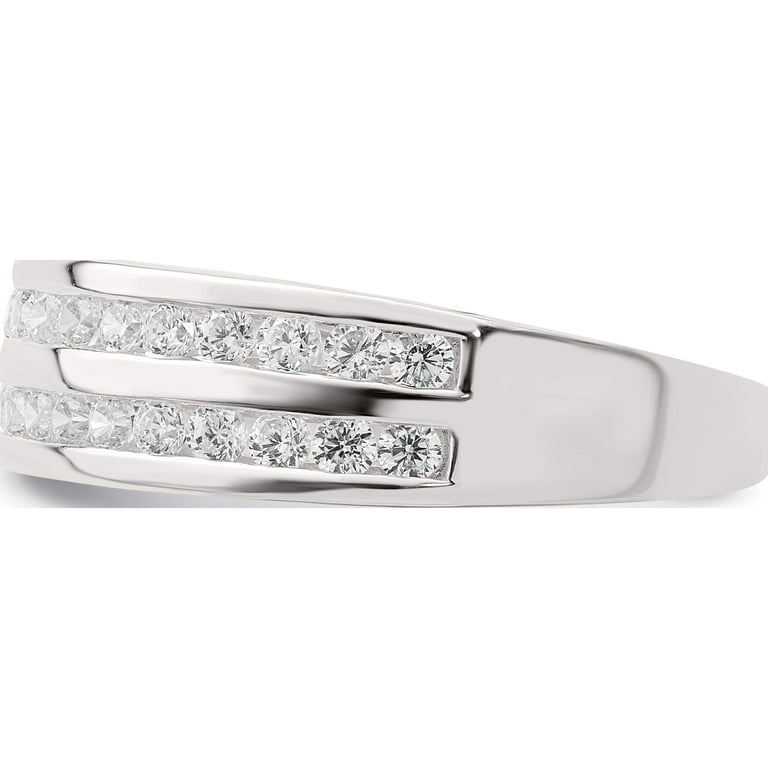 Sterling Silver Cz Ring (Size 7) Made In Thailand qr7246-7