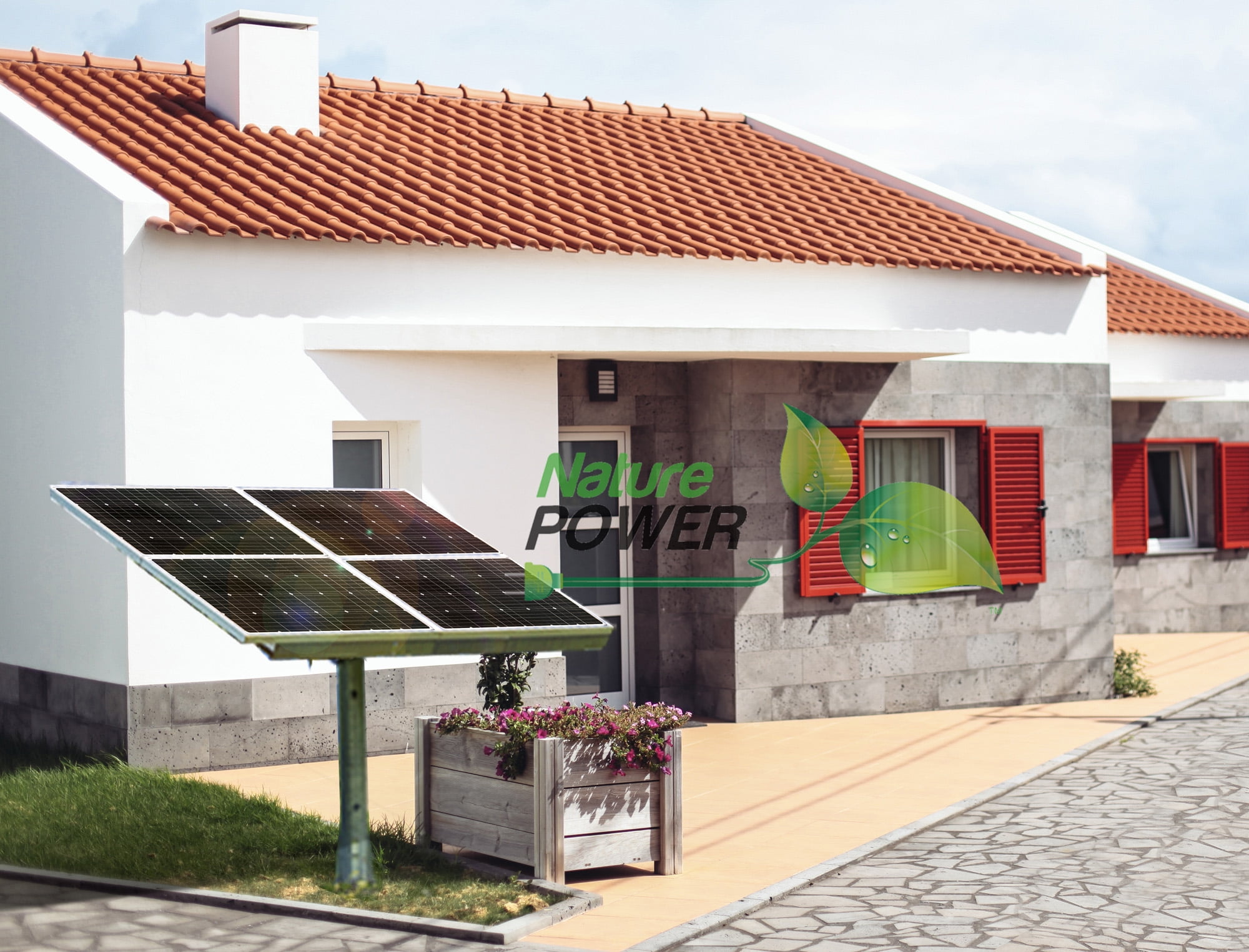 Nature Power (53440) 440 Watt Complete Solar Power Kit: 4x 110W Solar Panel, 750W Power Inverter, 30Amp CC