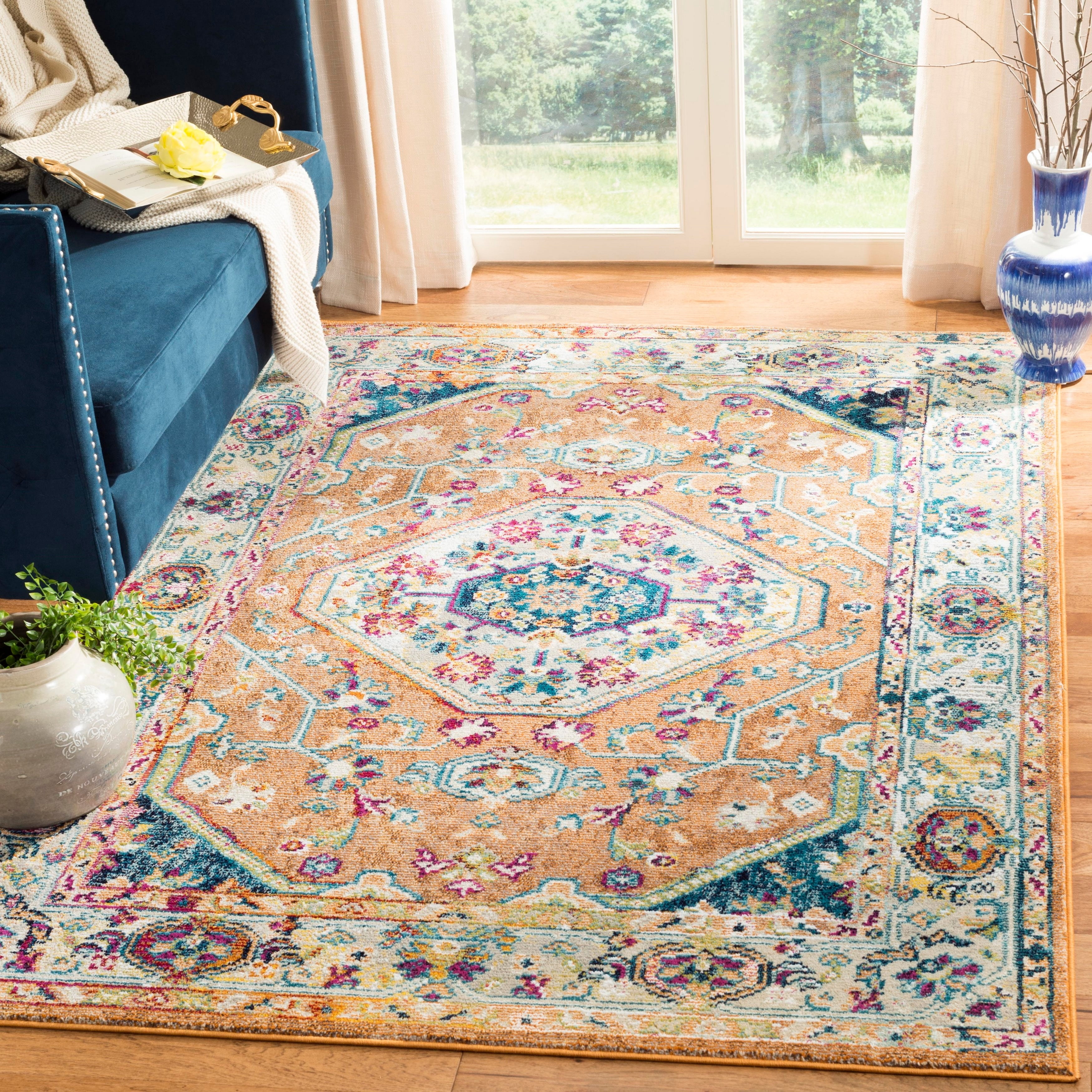 Safavieh Savannah Tendrils Faded Traditional Area Rug or Runner