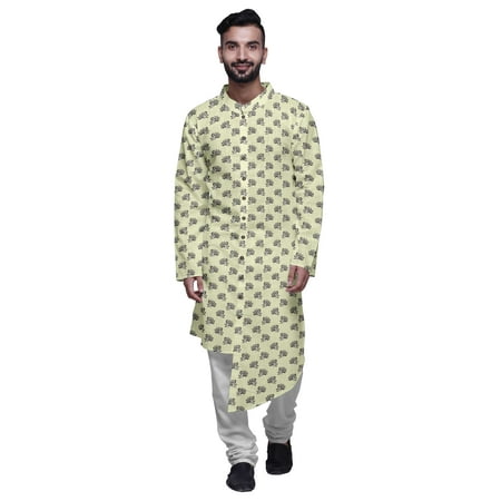 

Atasi Cotton Printed Kurta Set For Men Designer Casual Kurta Pajama Clothing