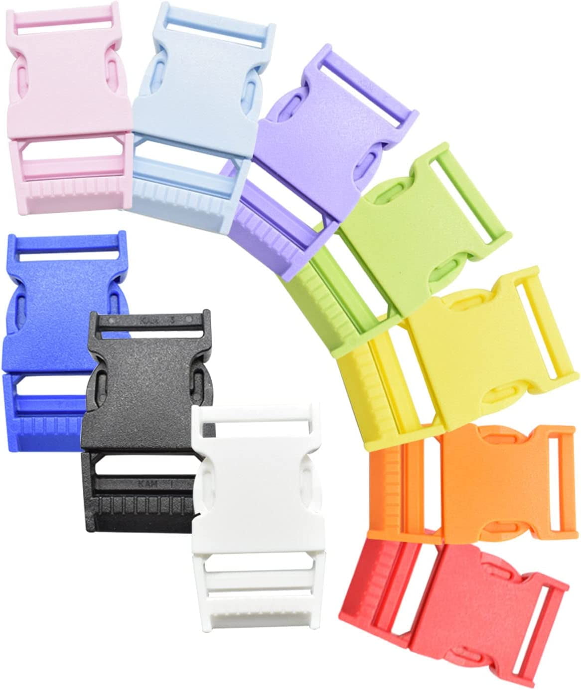30PCS 25mm Plastic Buckles Click Fastener Mini Buckle Security Buckle ...