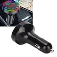thumbnail image 1 of Adaptador de cargador de coche con carga USB, transmisor FM inalámbrico Bluetooth 5.0 MP3 con pantalla LED para coches, 1 of 12
