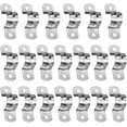 thumbnail image 1 of 25pcs Stainless Steel U-Tube Clamp, 20mm Connection Ring Pipe Clamp, Riding Card Saddle Card Pipe Fastener, U-Shape Hanger Saddle Strap Clamp Clamp Clip, 1 of 6