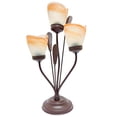 thumbnail image 1 of Lampara De Mesa Luz Ideal Vintage Pantallas Tabaco., 1 of 4