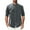 Dark Gray (New Upgrade), variant on Men's Cotton Linen Short Sleeve T Shirts Casual Button Down Band Collar Shirt Breathable Summer Beach Tops with Chest Pocket Green M