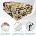 thumbnail image 4 of Twin Quilt Set 68''x86'', Rustic Botanical Lightweight Summer Bedspread Coverlet Set with 2 Pillow Shams, Vintage Floral Wildflower Breathable All Season Quilt Bedding for Dorm/Bedroom, 4 of 9