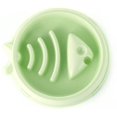 thumbnail image 1 of Cuenco de alimentación lenta para perros, platos de alimentación más lentos para mascotas (diámetro 6,5 x 1,8 pulgadas), alimentador lento sin asfixia con divertidos huesos de pescado (Verde）, 1 of 5