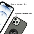 thumbnail image 5 of CoverON For Apple iPhone 13 Pro Max Phone Case, Ring Holder Kickstand Magnetic Mount Clear Hard Back Cover Rubber Bumper, Black, 5 of 9