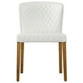 thumbnail image 2 of New Pacific Direct Albie Faux Leather Dining Side Chair in Off White (Set of 2), 2 of 5