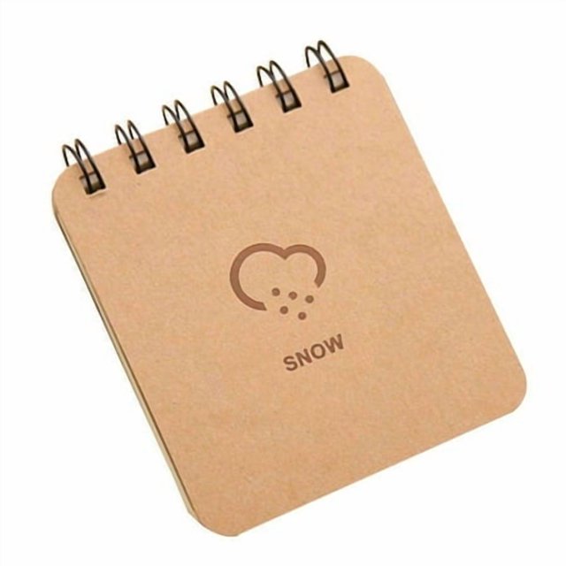 Weather Series Sofe Cover Portable 9.5x8.5cm Spiral Journey Notebook Wirebound Memo Notepad