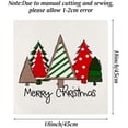 thumbnail image 2 of Juego de 4 fundas de almohada navideñas Sincero de 45 x 45 cm diseño a cuadros muñeco de nieve, 2 of 7