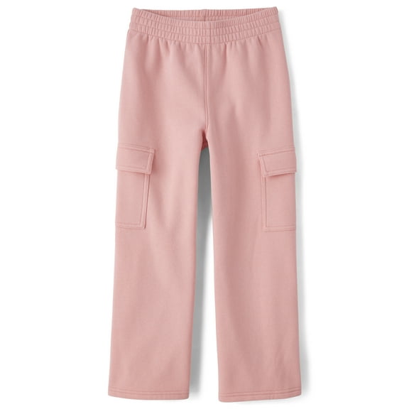 The Children's Place Girls Wide Leg Fleece Cargo Pant, Sizes XS-XXL