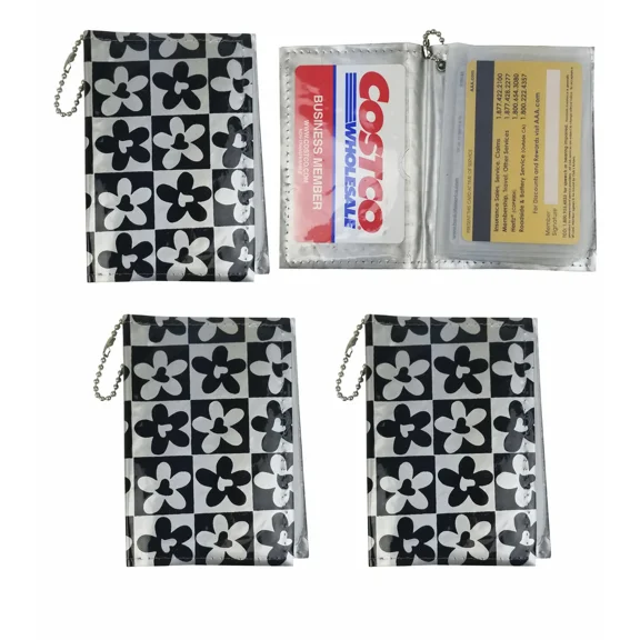 4 Plaid Credit Card Holder Organizer Book 6 Inner Pockets 2 Side Compartment