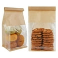 thumbnail image 7 of 100pcs Bakery Bags with Window, Tin Tie Tab Lock Bags, Kraft Paper Bags for Cookies(White 13.8x8.3inch), 7 of 7