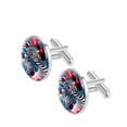 thumbnail image 2 of Zebra Elegant Dress Shirt Cuff Links Set Made of Stainless Steel for Formal Occasions, 2 of 6