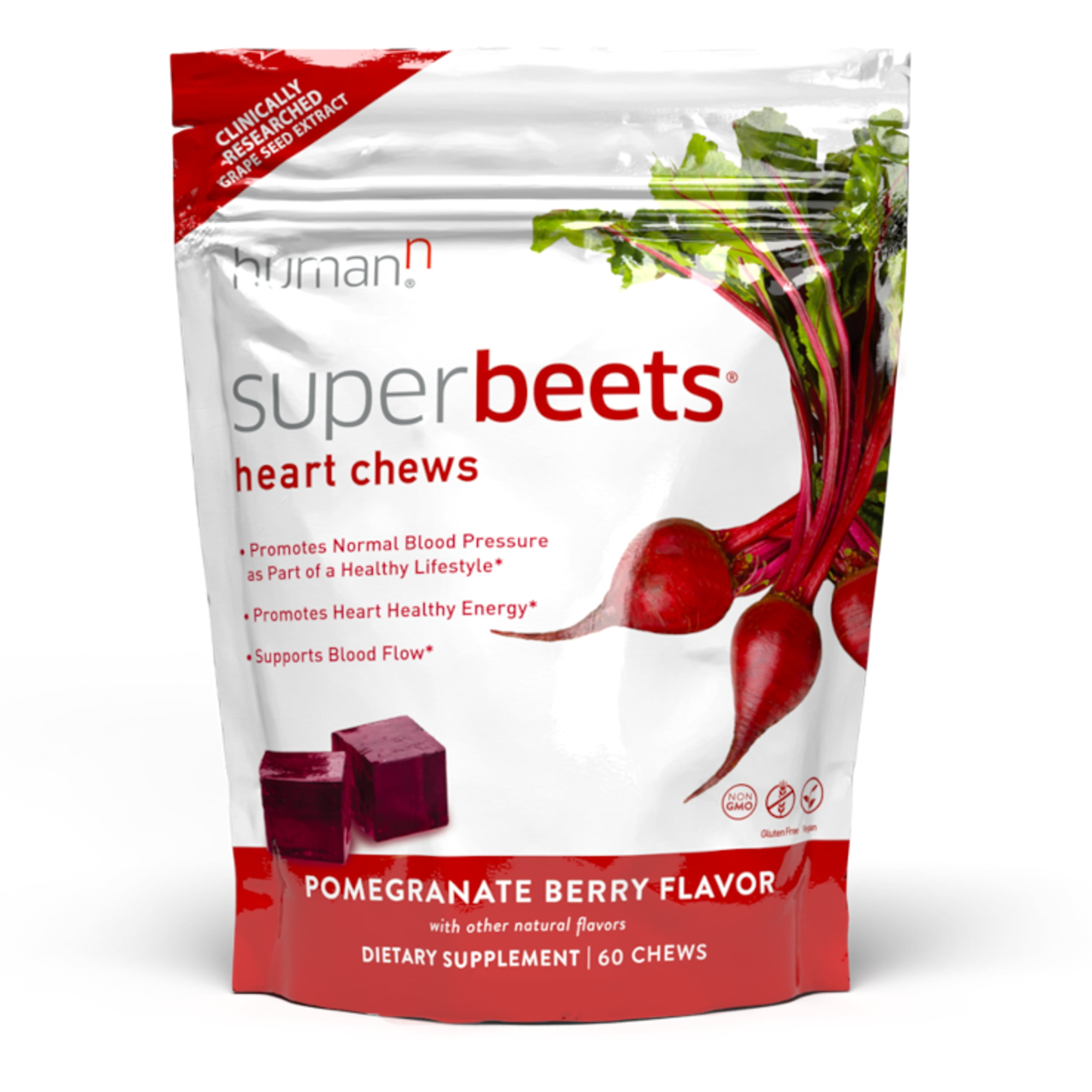 HumanN SuperBeets Heart Chews Daily Blood Pressure Support for