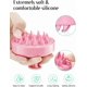 thumbnail image 3 of Cepillo de masaje para el cuero cabelludo con cerdas de silicona suave, cepillo para el cuero cabelludo para exfoliar el cuero cabelludo y estimular el crecimiento del cabello-rosa, 3 of 5