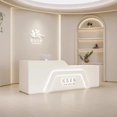 thumbnail image 1 of Luxury Cash Reception Desks Gym White Gym Cashier Reception Desk Supermarket Drawer Mostrador Recepcion Beauty Salon Furniture My Lux Decor Round, 1 of 10