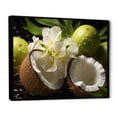 thumbnail image 2 of Designart "Coconut in Seamless" Food & Beverage Floater Framed Wall Art Print, 2 of 7