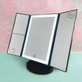 thumbnail image 4 of Impressions Vanity Hello Kitty Trifold LED Tri Tone Makeup Mirror with Magnification (Black), 4 of 7