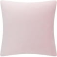 thumbnail image 3 of JWH 3D Handmade Square Decorative Soft Smooth Velvet Accent Pillow Case 18x18inch Light Pink, 3 of 7
