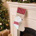 thumbnail image 4 of Feledorashia Christmas Burlap Stocking, Christmas Stocking Ornament, Christmas Accent for Christmas Tree Mantel Wreath Window Gift, Burlap Fabric with Mini Stocking Shape and Attached Hanging Loop, 4 of 7
