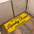 thumbnail image 3 of SugarBloom Farmhouse Laundry Room Carpet, 15.7x47.2 inch Non-Slip Floor Mat for Kitchen Bathroom, Decorative Rug for Laundry Room, Absorbent Doormat,E E, 3 of 6