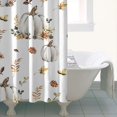 thumbnail image 4 of Fall Pumpkins Leaves Pattern Shower Curtain 36"x72" ,Bathroom Decorative Shower Curtains Set with 12 Hooks,Modern Waterproof Washable Shower Curtain, 4 of 6
