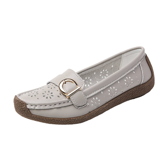 DXOUPM Chaussures pour Femmes Mocassins à la Mode et Polyvalents Chaussures Décontractées pour Dames Semelles Souples Chaussures à Enfiler