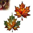 thumbnail image 5 of CY5O5ee Maple Leaf Suncatcher for Window Hanging Fall Ornaments Pendant for Fall Winter Thanksgiving Window Wall Acrylic Maple Leaves Hanging Ornament 2PCS, 5 of 8