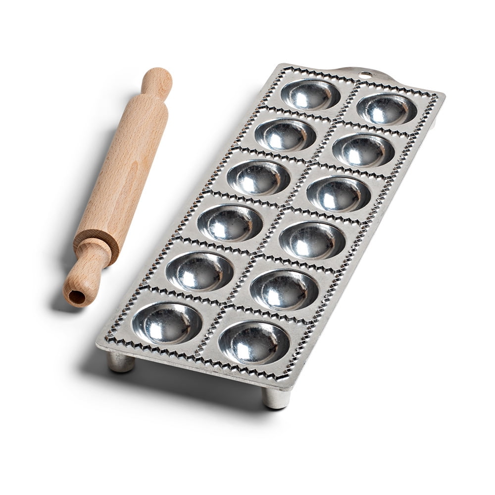 Kings County Tool Round Ravioli Maker Mold Produce 2” Square Shapes