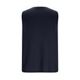 thumbnail image 4 of Stamzod Sleeveless Shirts for Men Solid Color Summer Basic Tank Top Men Casual Muscle Sports Tank Tops Navy M, 4 of 6