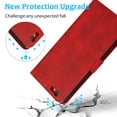 thumbnail image 2 of iPhone 7/iPhone 8 Case, Cover for iPhone SE 2020(2nd Gen), Allytech Support Magnetic Car Mount Detachable Case with Lanyard Wallet Vegan Leather Shockproof Stand Case for iPhone SE 2020, Red, 2 of 8