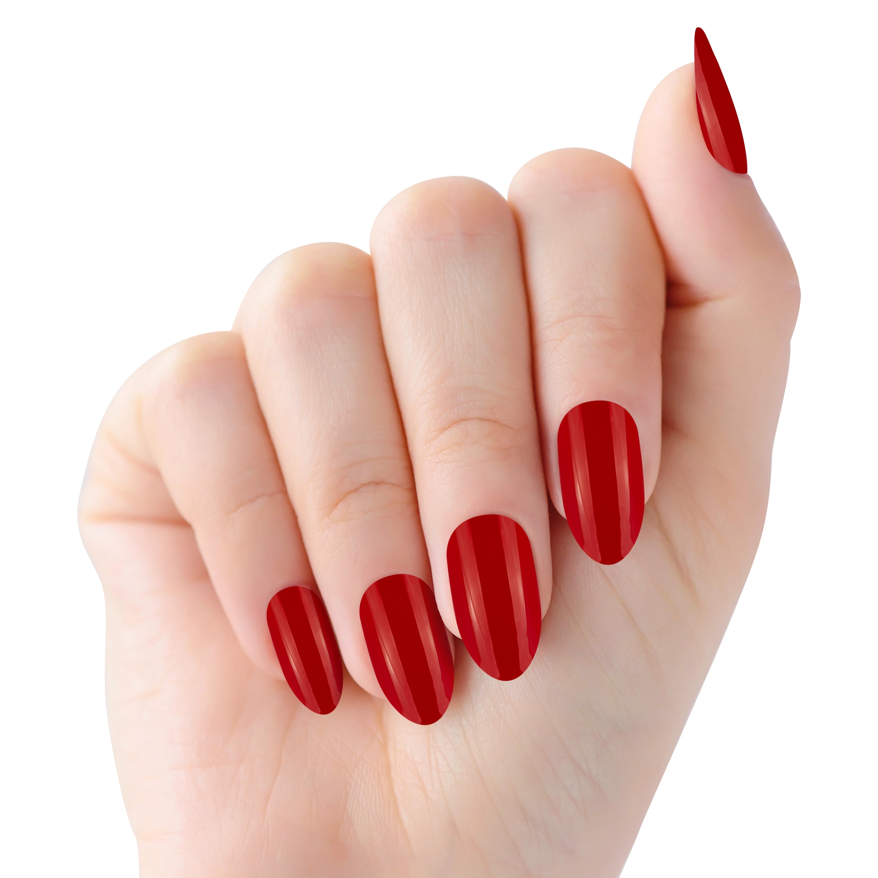 (3 pack) L.A. COLORS Let's Shine Nail Trend, Nail Tips, Candy Apple, 24 Pieces