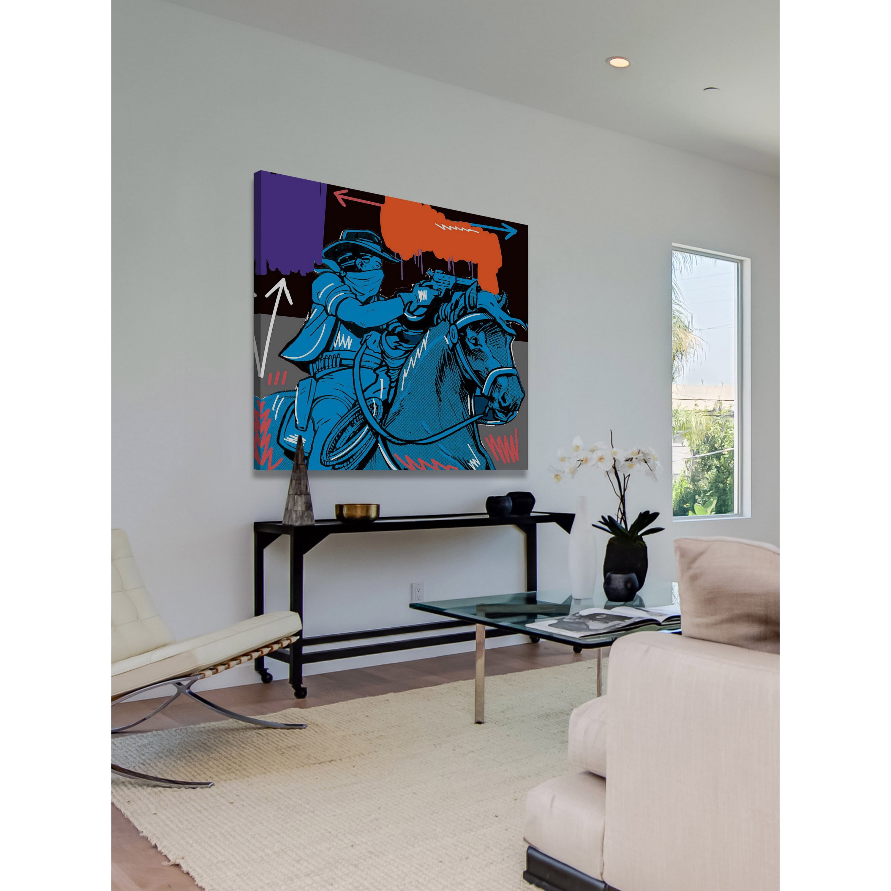 Marmont Hill "Raider I" by Josh Ruggs Painting Print on Wrapped Canvas